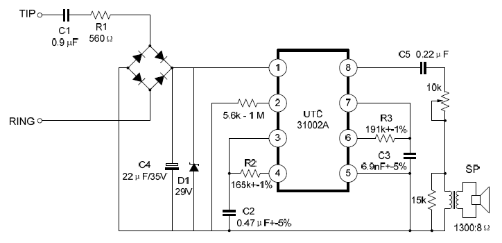 Ringer circuit diagram