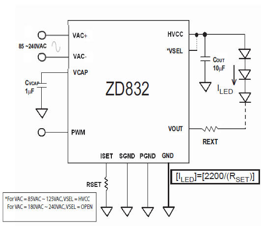 LED power supply without transformer circuit diagram