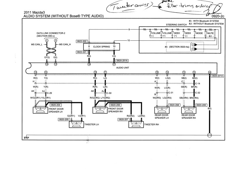 Mazda Car Radio Stereo Audio Wiring Diagram Autoradio