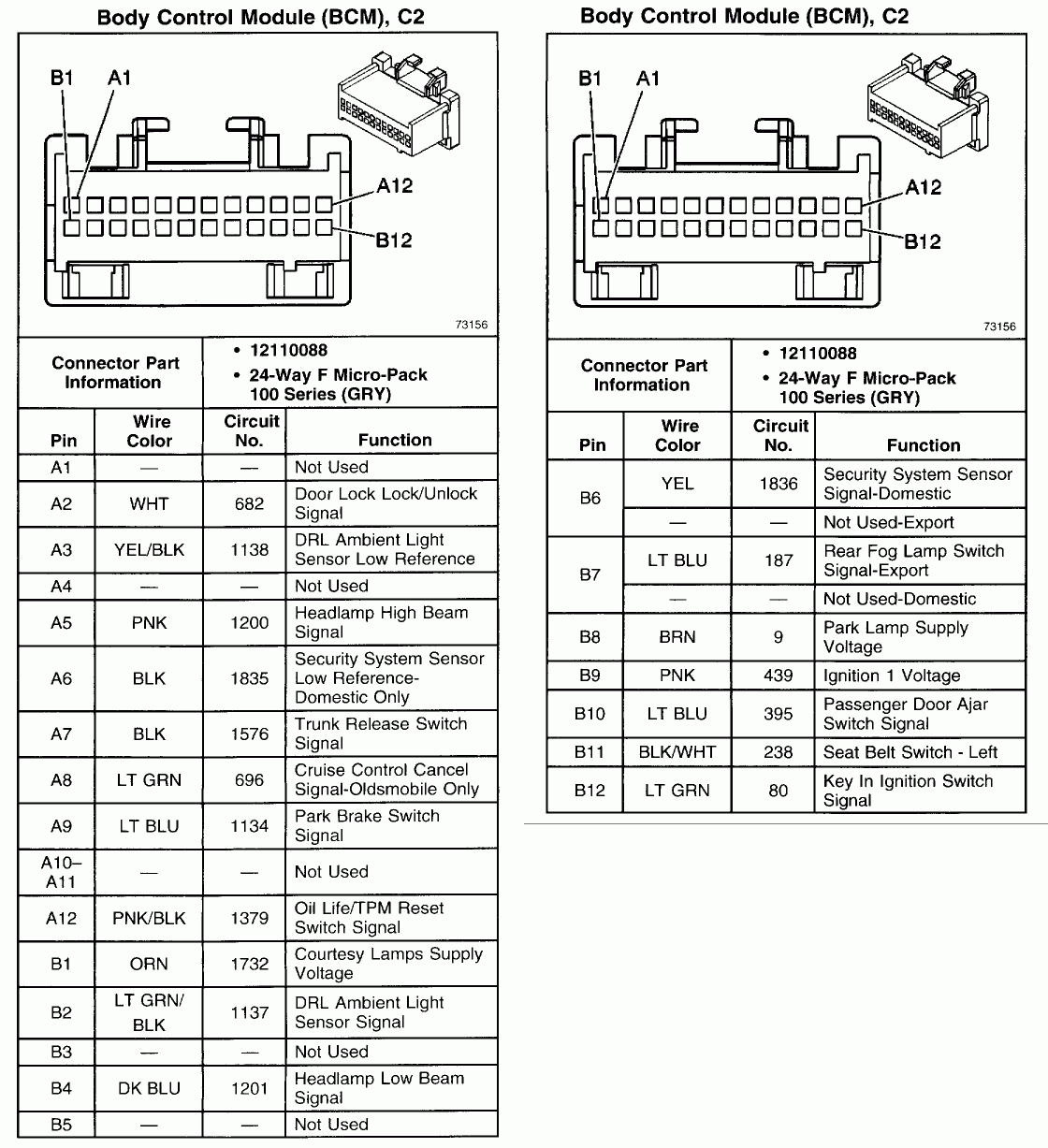 Pontiac Car Radio Stereo Audio Wiring Diagram Autoradio