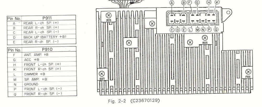 Toyota stereo harness diagram