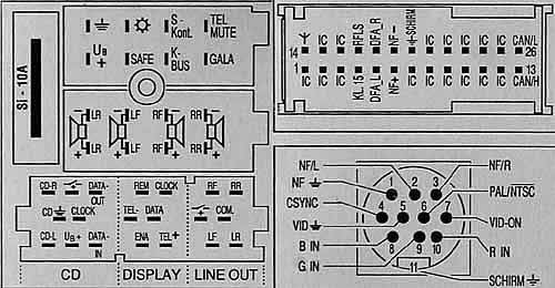 FORD Car Radio Stereo Audio Wiring Diagram Autoradio connector wire