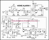 Simple Home Alarm Circuit Diagram A