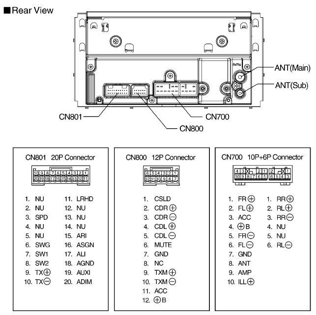 Daihatsu Car Radio Stereo Audio Wiring Diagram Autoradio Connector Wire Installation Schematic Schema Esquema De Conexiones Stecker Konektor Connecteur Cable Shema