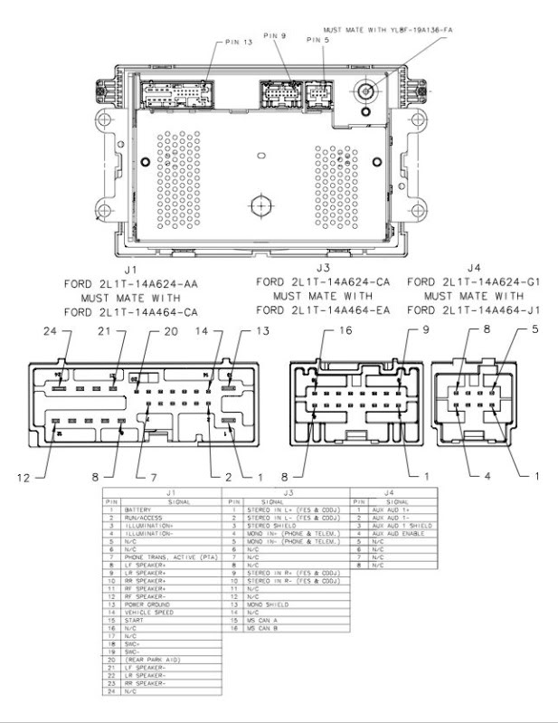 Ford f150 speaker connectors #8