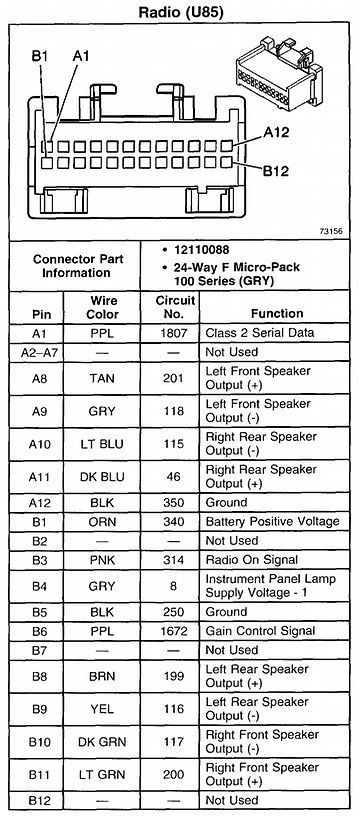 Ford Car Radio Stereo Audio Wiring, 2002 Ford Focus Stereo Wiring Diagram