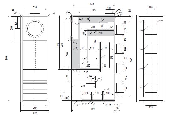 Fostex full range loudspeaker box horn type DIY building projects FE166E