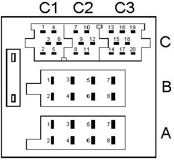 ISO konektor autoradio renault speakers wiring diagram 