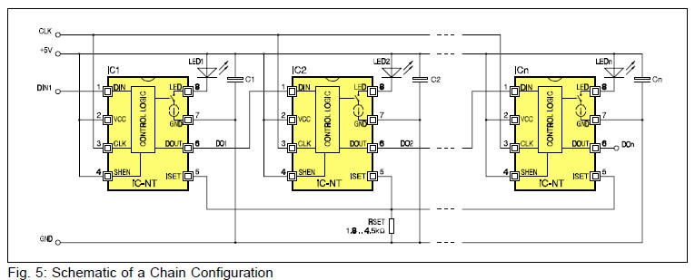 LED light chain circuit diagram