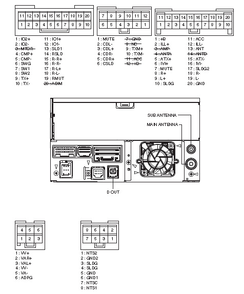 PIONEER Car Radio Stereo Audio Wiring Diagram Autoradio ... toyota display audio system wiring diagram 