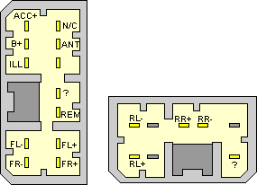 CLARION Car Radio Stereo Audio Wiring Diagram Autoradio connector wire