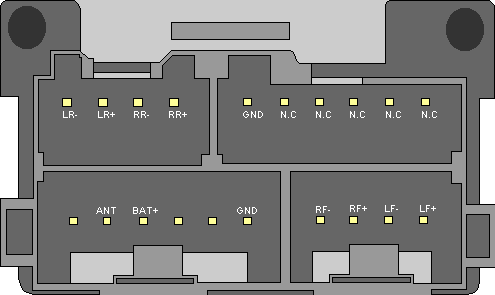 DELCO Car Radio Stereo Audio Wiring Diagram Autoradio connector wire