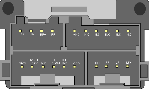 DELCO Car Radio Stereo Audio Wiring Diagram Autoradio connector wire