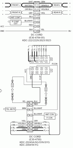 KENWOOD Car Radio Stereo Audio Wiring Diagram Autoradio connector wire  installation schematic schema esquema de conexiones stecker konektor  connecteur cable shema Kenwood Ddx371 Wiring-Diagram TehnoMagazin.com