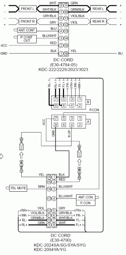 Kenwood kdc x395 wiring diagram